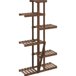 Hot Växtställ 75x25x140,5 cm massivt granträ Växtställ