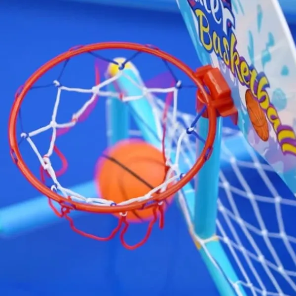 WOOPIE Vattenbasket Set 2in1 Fotbollsmål + Bollar + Pump