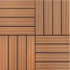 Sale WPC Klickgolv 11-pack - Vattenavvisande Träplaster | Färg: Brun | Storlek: 30x30 cm Trädgårdsprydnader