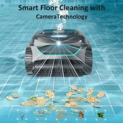 Hot ​WYBOT C2 Vision Robotic Pool Cleaner - Smart Vision Navigation - 180min Runtime - 8 Cleaning Modes - For Pools up to 180㎡ Pool- & Spatillbehör