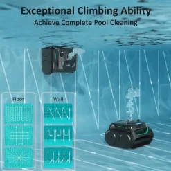 Hot ​WYBOT C2 Vision Robotic Pool Cleaner - Smart Vision Navigation - 180min Runtime - 8 Cleaning Modes - For Pools up to 180㎡ Pool- & Spatillbehör