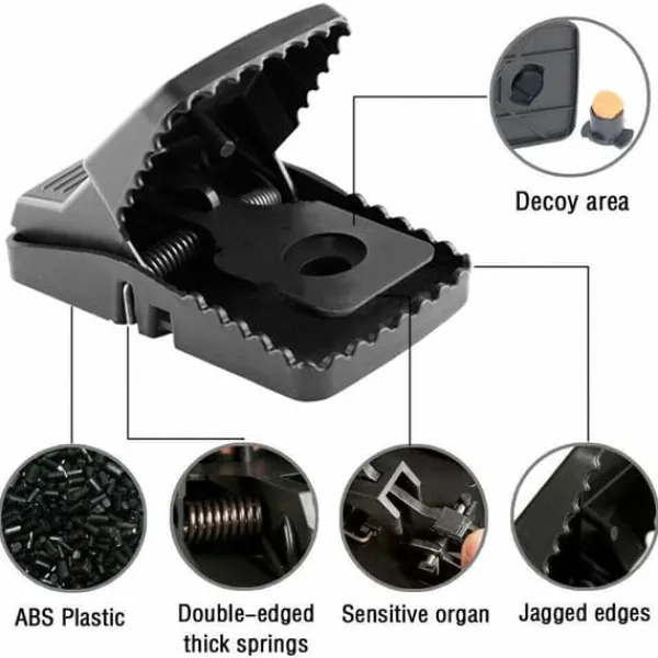 Discount 6X Heavy Duty aggressive Rat Traps self Setting The Rat Splatter Rats Catcher Skadedjursfällor
