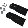 Best 2X15,5CM gräsklippare kniv för STIGA 78 90 Combi; Villa 320 520 Primo 1134-6604-01 1134-9130-01 Trädgårdsmaskiner