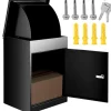 Best 44x35x58cm väggmonterad/fristående låsbar paketleverans låda med 42,5x40cm dörr för medelstora paket, säker, lättinstallerad Postlådor & Brevlådor