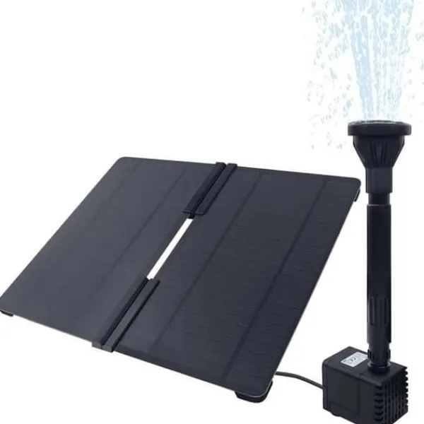 Outlet YUENFONG Outdoor Solar Fountain 20W - Solar Pond Pump - Vattenpump för trädgård, Fontai, Small Pond Fontäner & Dammar